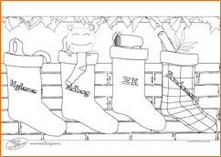 Ndbag The Boogeyman xmas Colouring Sheet1