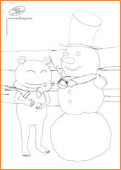Ndbag The Boogeyman xmas Colouring Sheet 3